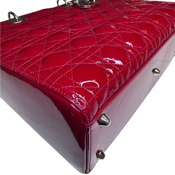 Dior Large Patent Leather Lady Dior - Picture 11 of 13